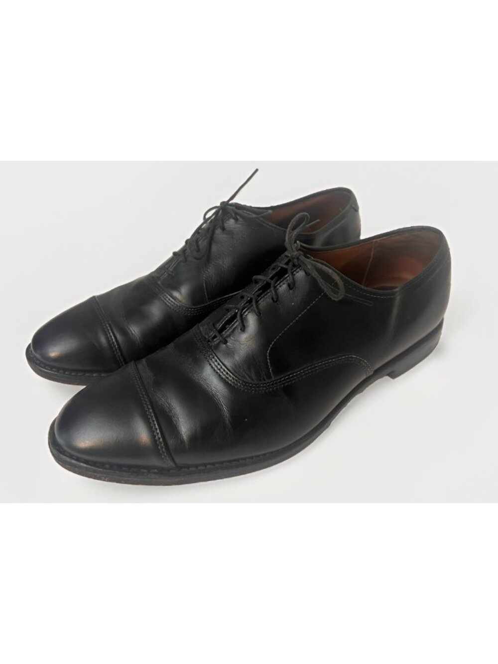 Allen Edmonds Park Avenue Black Oxford Dress Shoes Sz 10.5 D Leather 5615 Repair